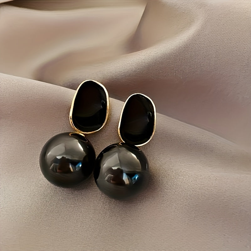 Faux Pearl Earrings Retro Party Jewelry Holiday Gift For Women