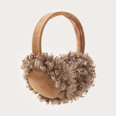 Women's Furry Teddy Bear & Sheepskin Ear Warmers Soft Plush Winter Headband