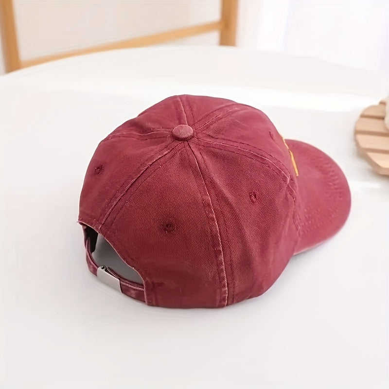 Kids Excavator Embroidered Baseball Cap Sun Protection Hat
