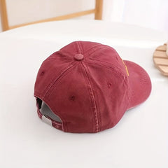 Kids Excavator Embroidered Baseball Cap Sun Protection Hat