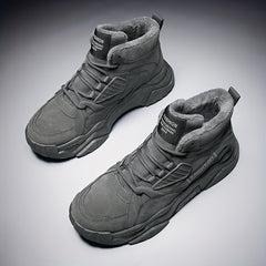 Men's Ankle Boots Sneakers With Fuzzy Lining