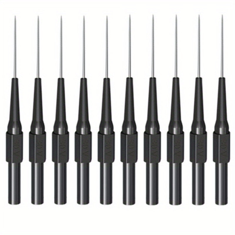 10pcs Multimeter Test Probe Back Probes Insulation Piercing Needles
