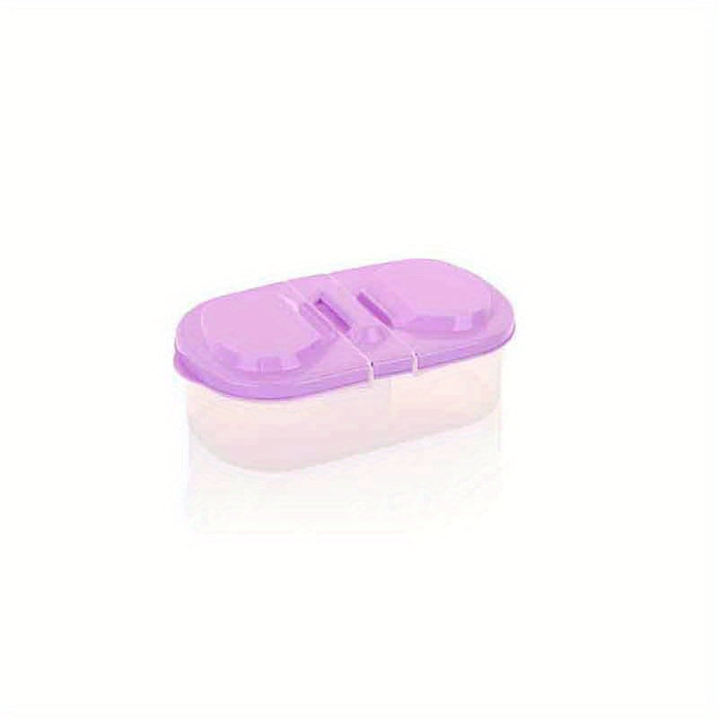 Double Grid Covered Box Food Sealed Jar Kitchen Storage Organizer
