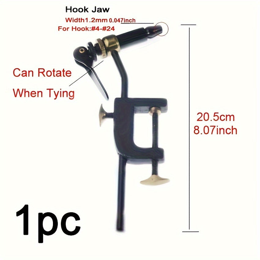 Rotary Fly Tying Vise C Clamp Fly Tying Tool Fly Fishing Accessory