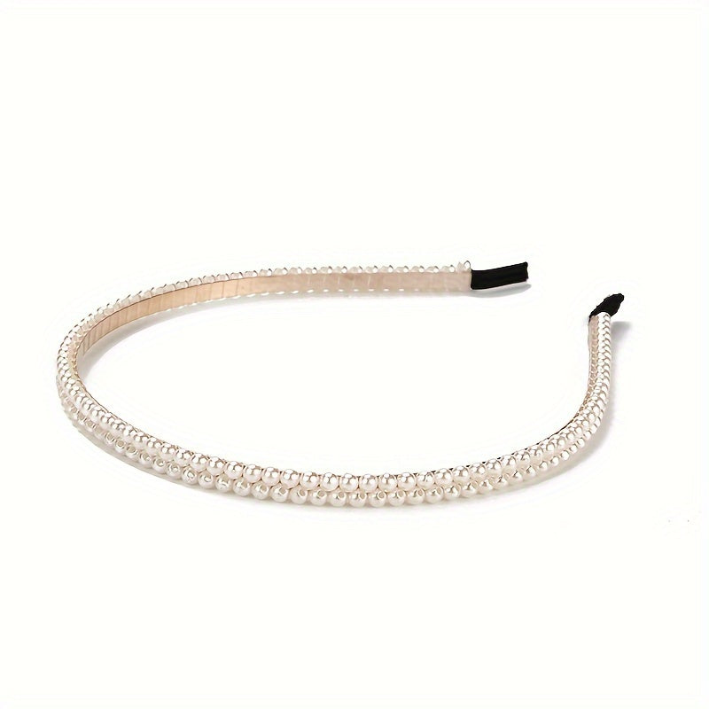Pearl Hairband Non Slip Head Hoop Decorative Accessories For Women Girls