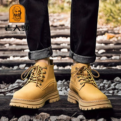 Men's Winter Outdoor Hiking Boots - Non Slip Work Shoes