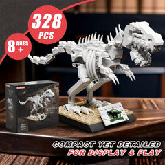 300 pcs Dinosaur Building Blocks Triceratops Stegosaur Tyrannosaurus Rex Fossils
