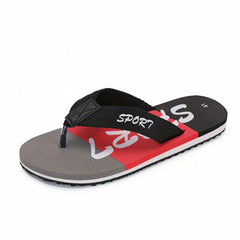 Men's Striped Flip Flops Lightweight Comfortable Sandals