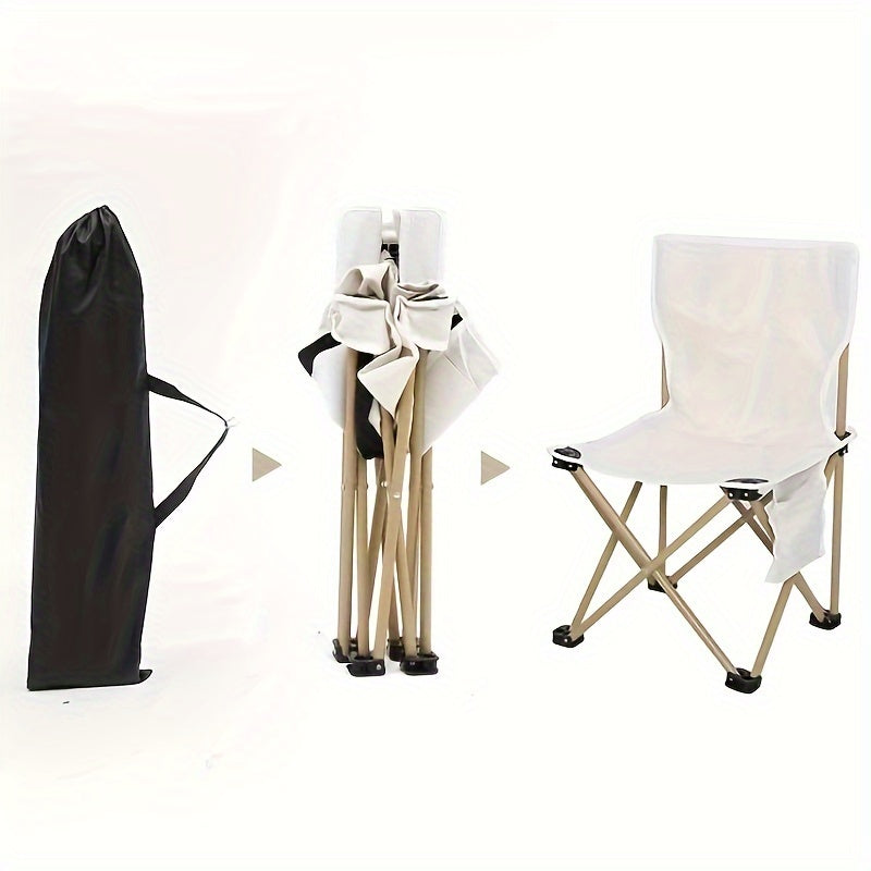 Portable Folding Camping Chair with Cup Holder for Adults