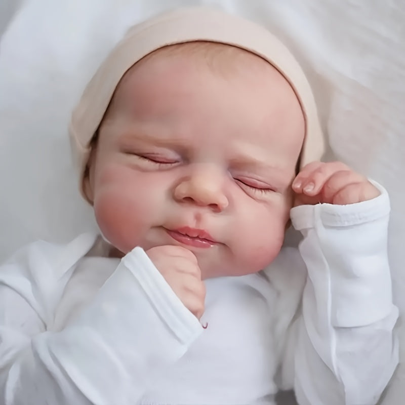 Handcrafted Reborn Youngsters Doll with 3D Painted Skin & Soft Vinyl Limbs