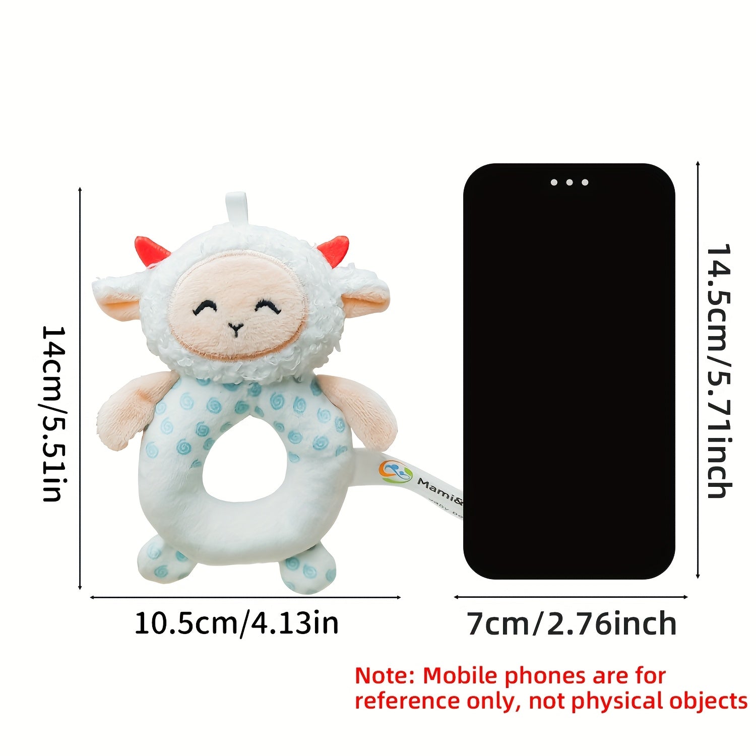 Cartoon Sheep Musical Rattle Toy for Baby Car Seats Walks & Playtime