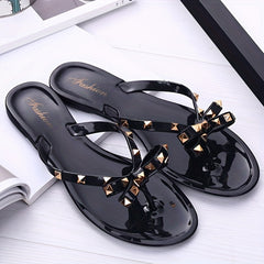 Women's Bowknot Sandals Open Toe Summer Beach Slides