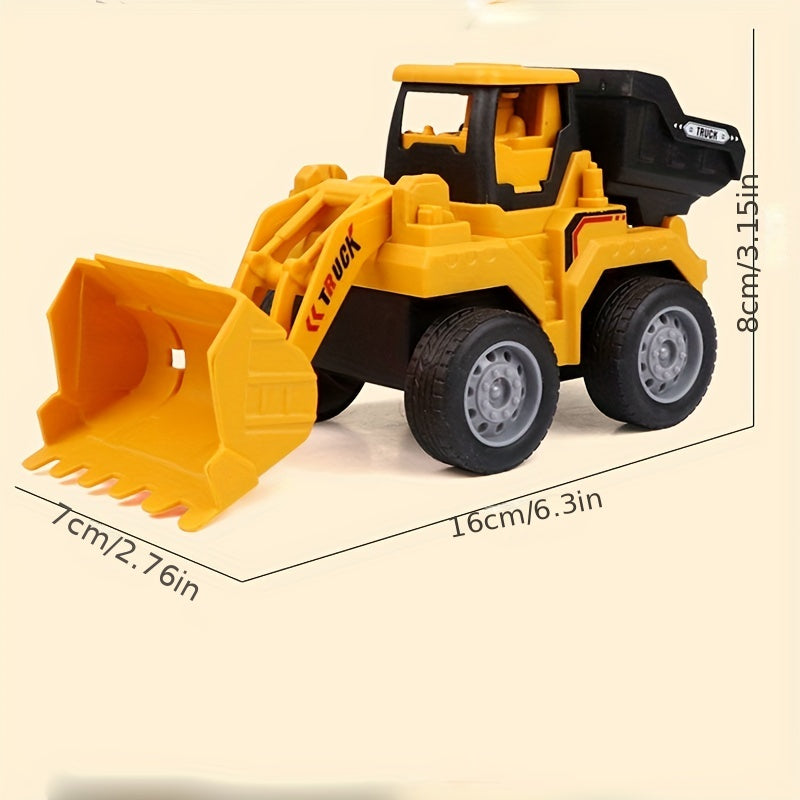 Children's Inertia Car Excavator Backhoe Truck Model Car