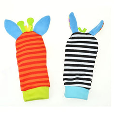 Baby Gift Set: 4 Puzzles, Watchband, Rattle, Socks