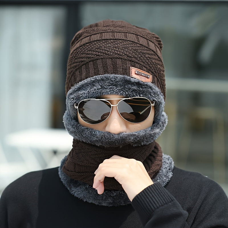 Winter Coldproof Knitted Hat with Ear Protection for Outdoor Activities