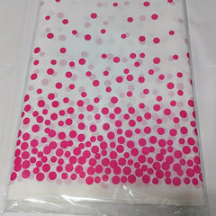 Golden Polka Dot Tablecloth for 8ft Rectangular Tables
