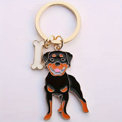 Dog Key Chain Cartoon Puppy Charm Pendant Decoration for Bag Purse Wallet