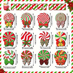 36pcs Christmas Hot Cocoa Wooden Ornaments with Rope Christmas Hanging Ornaments