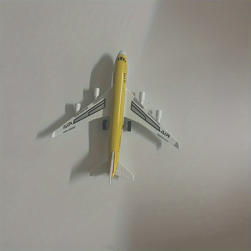 Simulated Aircraft Toy With Anti Drop And Rebound Force - Yellow