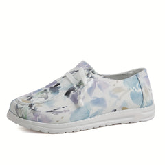 Women's Ink Painting Canvas Shoes Lace Up Lightweight Low Top Shoes