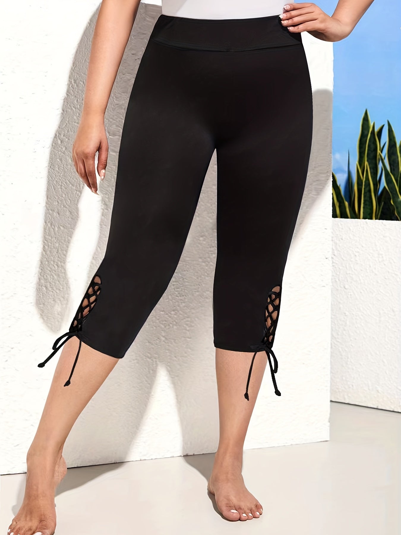 Skinny Capris Leggings Casual Crop Leggings For Women