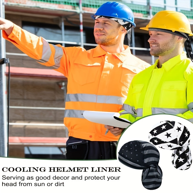 Men's Skull Cap Sweat Wicking Doo Rag Cooling Bandana
