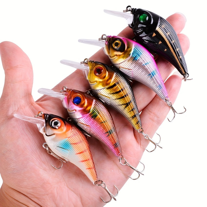 10pcs 11g Crankbait Wobbler Fishing Lure Bionic Floating Jerkbait Tackle