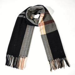 Cashmere Plaid Men's Scarf Wrap Shawl