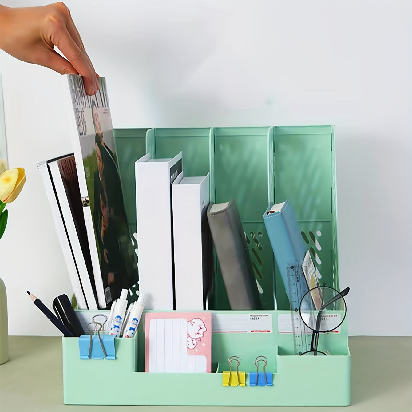 Desktop Information Book Storage Rack Desktop Bookshelf Desktop Storage Rack