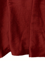 Solid Short Sleeve Maxi Dress With Pockets