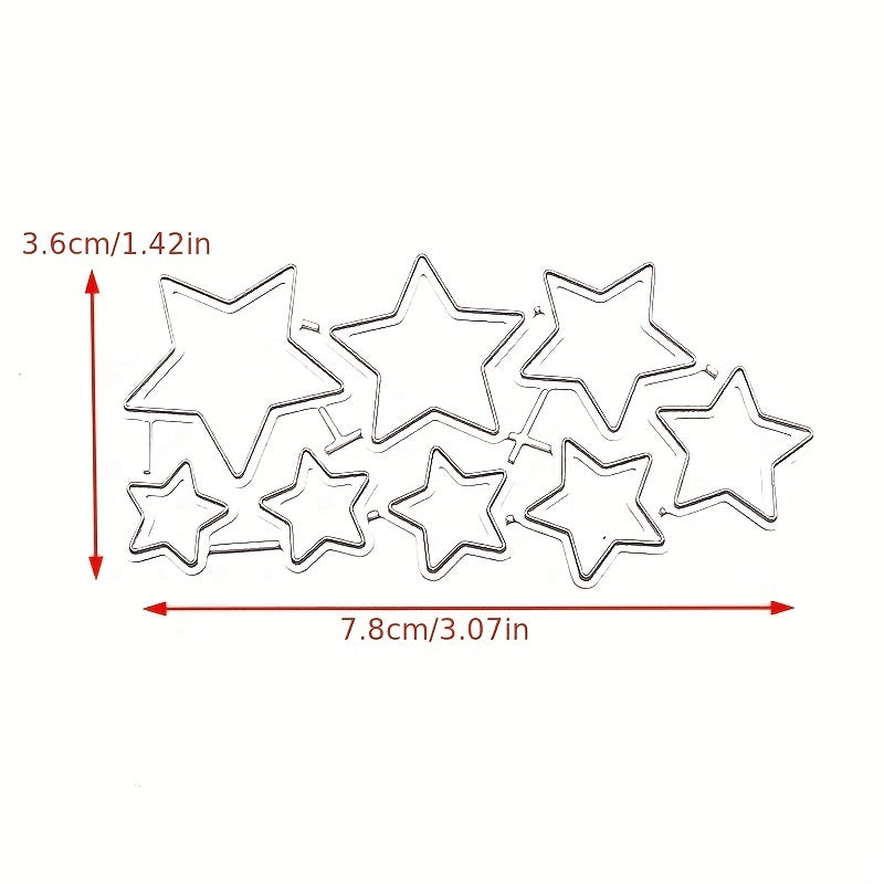 Pentagram Star Metal Cutting Dies Stencil for Card Making DIY Scrapbooking