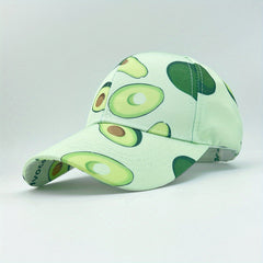 Outdoor Casual Fruit Pattern Sunscreen Peaked Cap for Men and Women