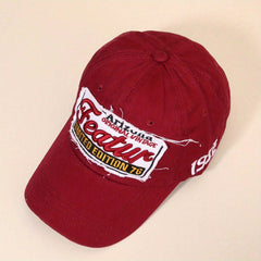 Embroidery Patch Baseball Cap Couple Hip Hop Sun Hat
