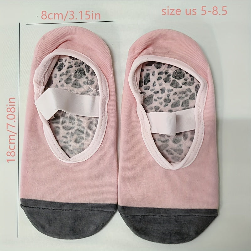 Yoga Socks with Non Slip Grips for Pilates Barre Ballet Training