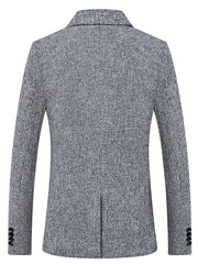 Men's Tweed Pattern Lapel Sports Coat Spring Fall