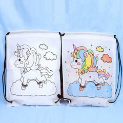 Graffiti Non-woven Backpack DIY Kids Environmental Bag