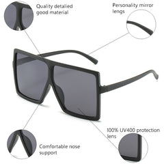 Square Oversized Sunglasses for Men and Women