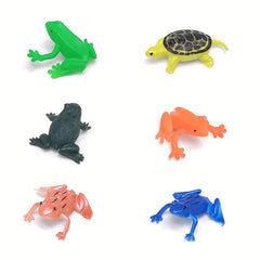 12pcs Mini Reptile Dolls Wild Vinyl Animal Model Set