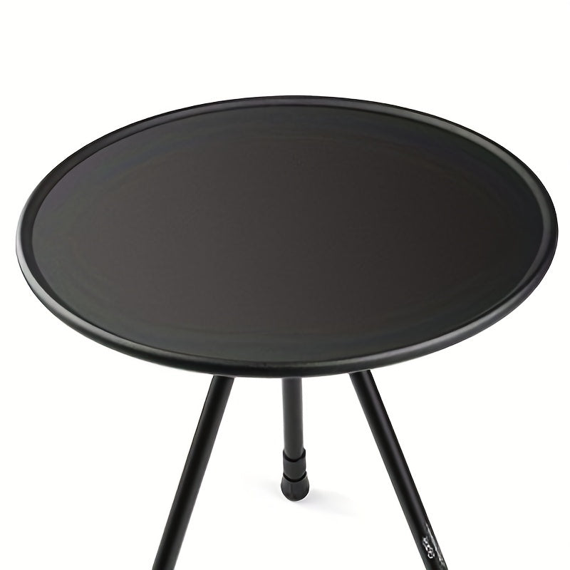 Folding Portable Lightweight Camping Table Adjustable Height Aluminum 3 Legs