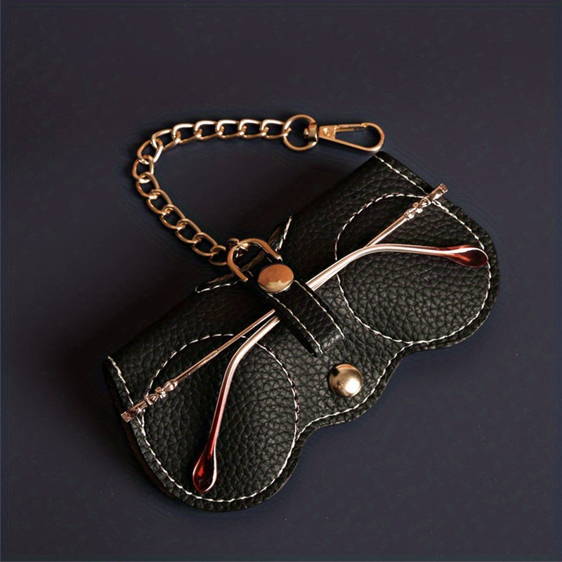 Portable Glasses Storage Bag Sunglasses Protective Cover PU Leather Holder