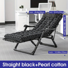 Portable 2-in-1 Folding Chair Bed for Office Nap and Outdoor Camping