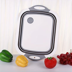 Outdoor Camping Foldable Cutting Board with Sink & Bucket