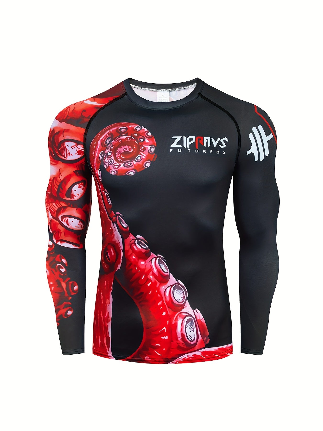 Men's Octopus Compression Shirt & Pants Set for Outdoor Activities
