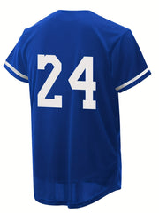 Youth Kid's 824 Embroidery Baseball Jersey Short Sleeve Uniform