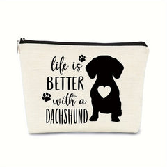 Dog Lover Makeup Bag Travel Wash Bag Storage Bag