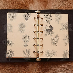 50 Retro Vinyl Aesthetic Plant Themed Stickers for Scrapbooking Diaries Laptops