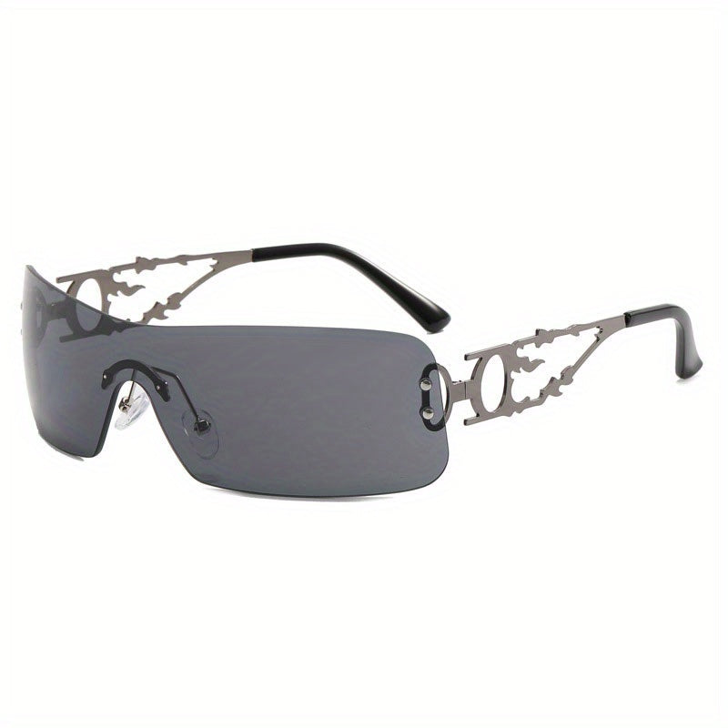 Y2K Wrap Around Sunglasses Gradient UV400 Sun Shades