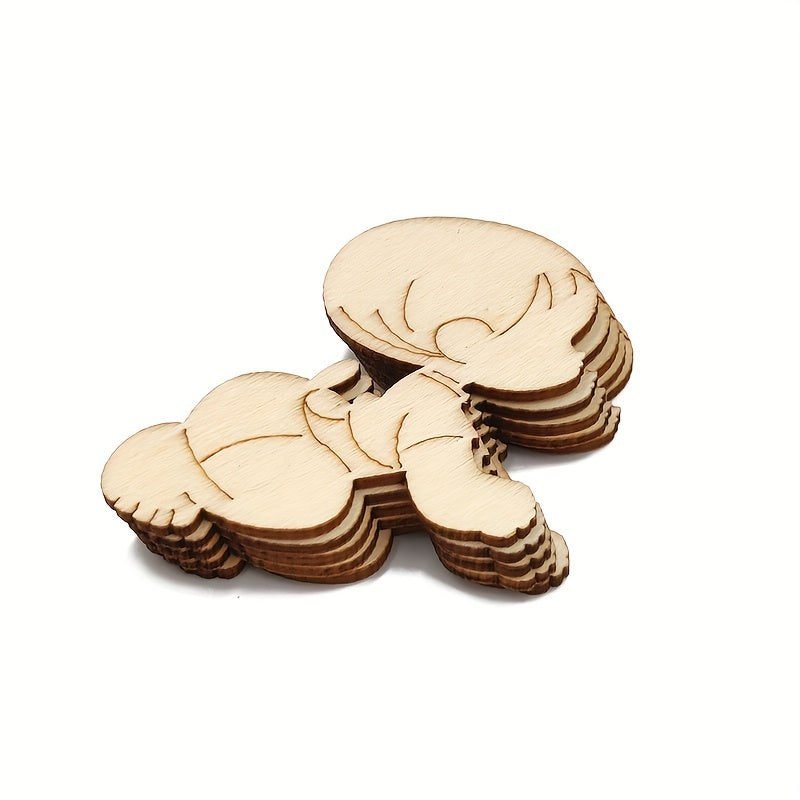 5pcs Wooden Shapes for Painting Decoration