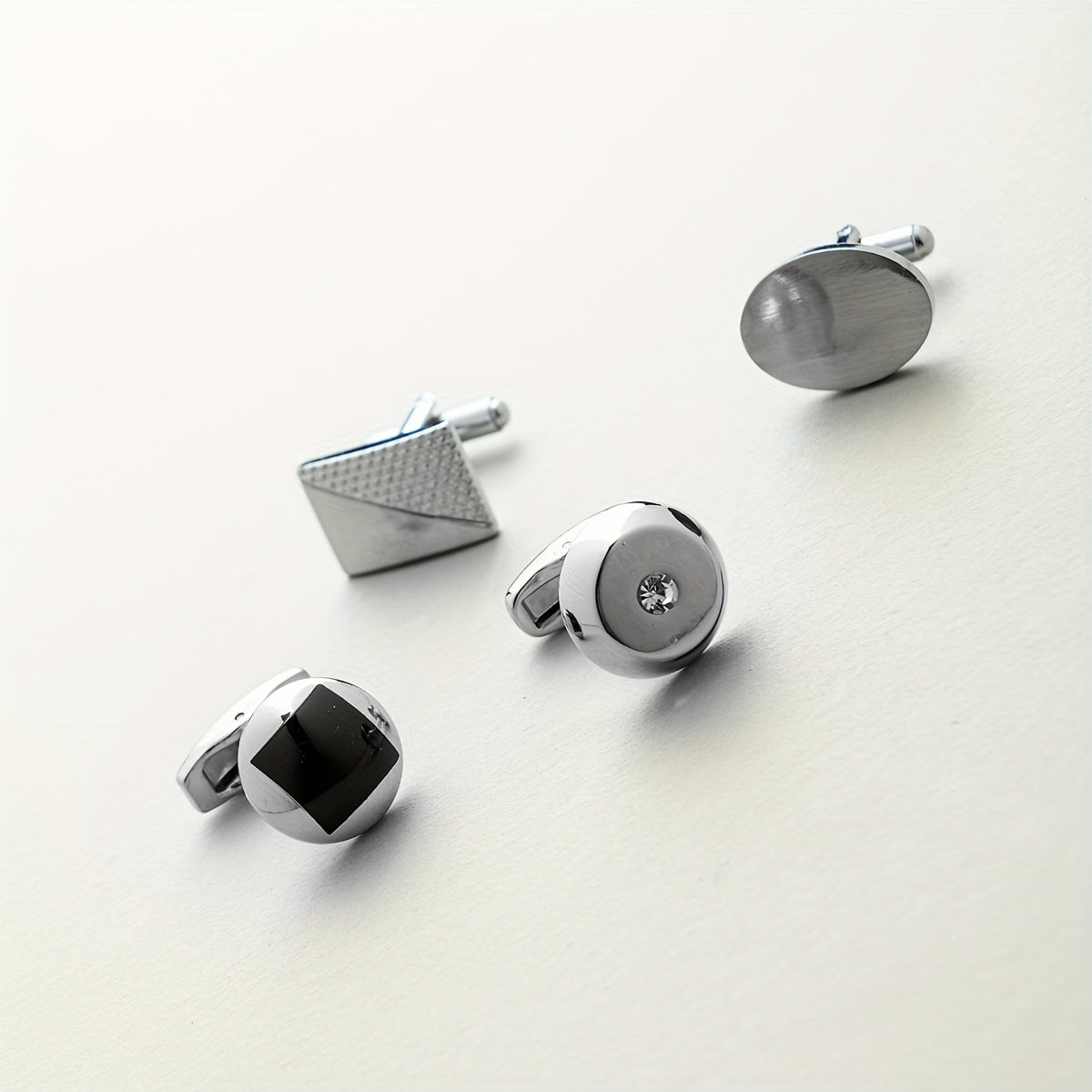 12 Pairs Men's Cuff Links Business Casual Cufflinks