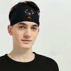 Firefighting Mesh Headband Red Graphic Fitn
